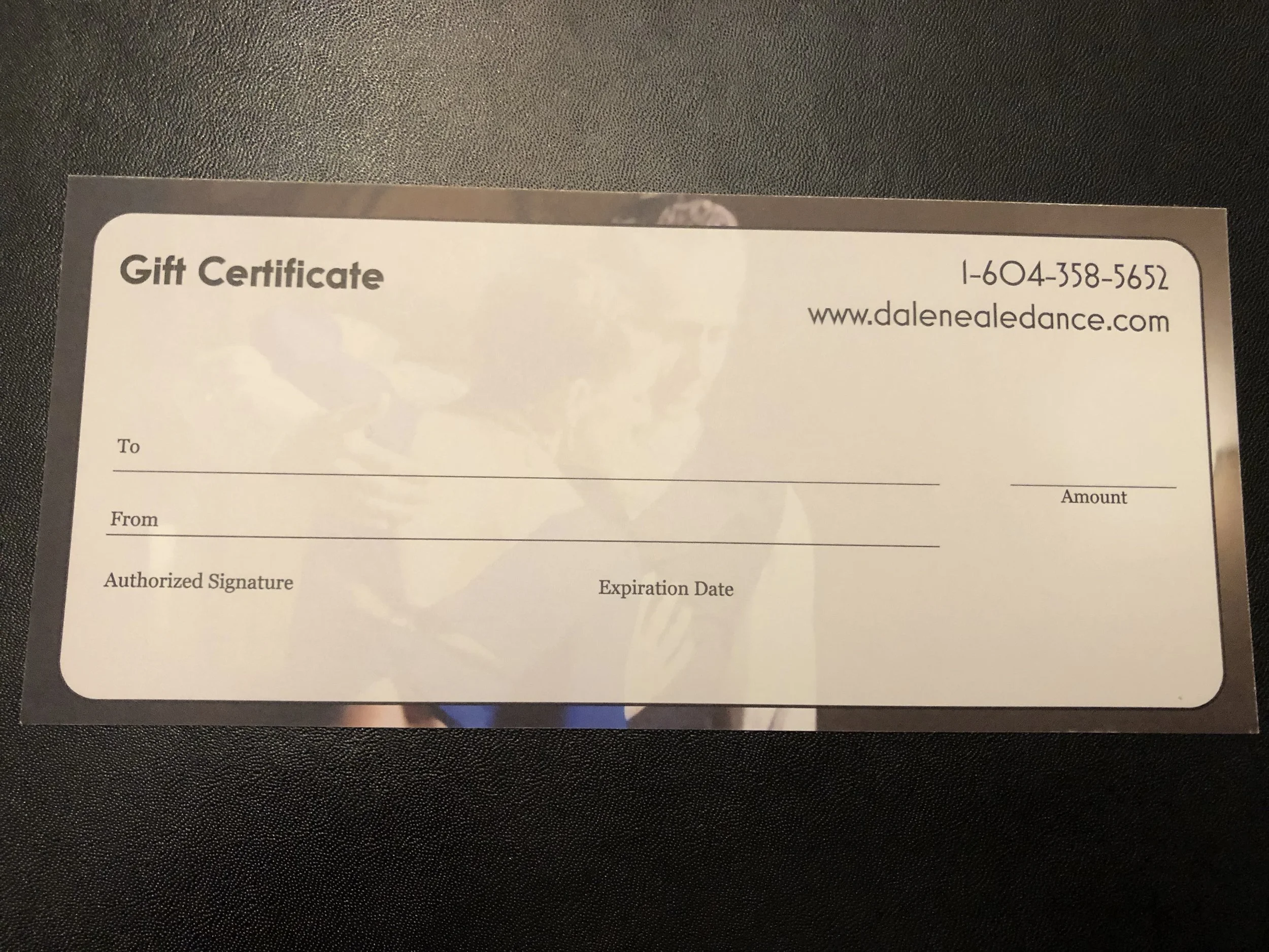 Gift Certificates Now Available.