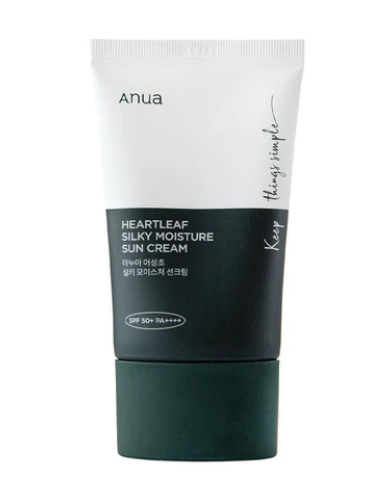 ANUA Heartleaf Silky Moisture Sun Cream SPF50+/PA++++ 50ml