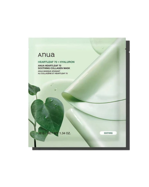 ANUA eartleaf 70 Soothing Collagen Mask 38g