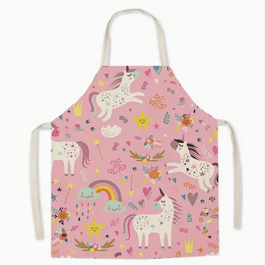 Pink Unicorn Kitchen Apron