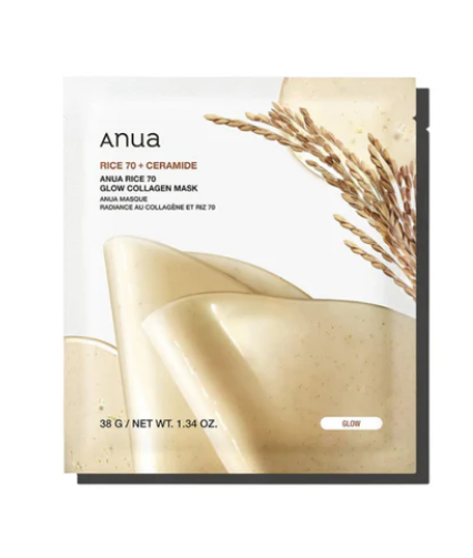 ANUA Rice 70 Glow Collagen Mask 38g