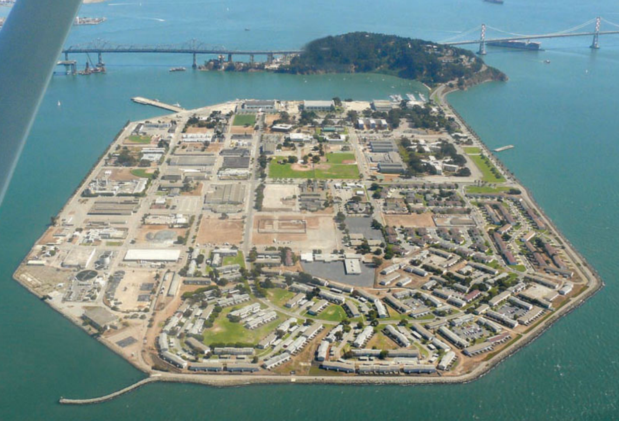 Aerial photo of Treasure Island (Biello 2008)