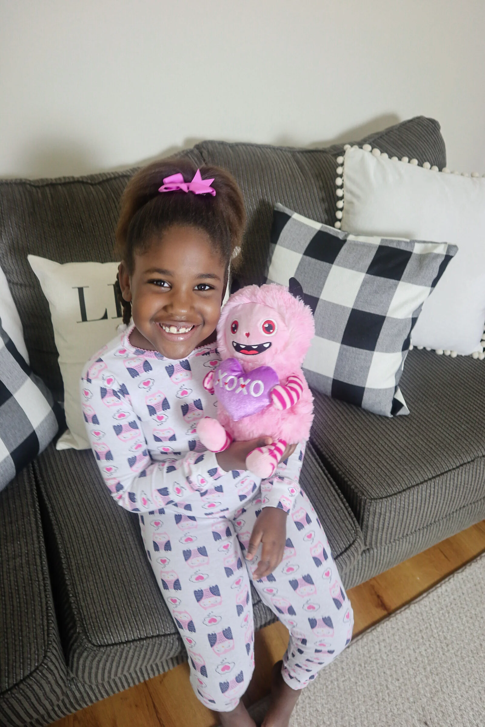 Pajamas from her box!