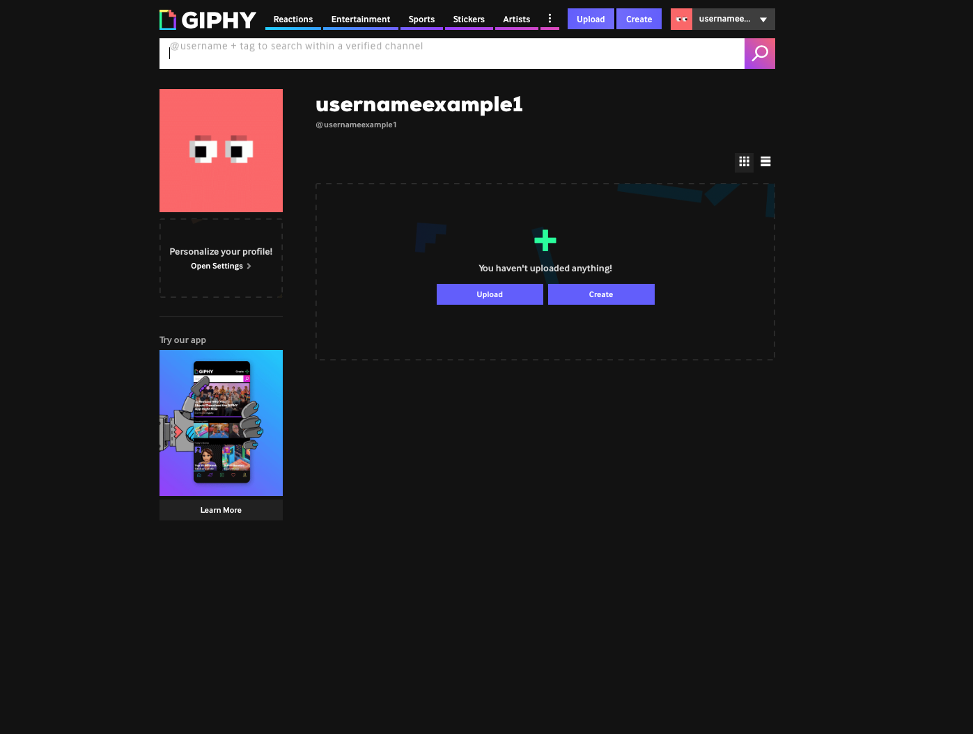 Make, Find, and Use Your Own GIF Stickers with GIPHY Username