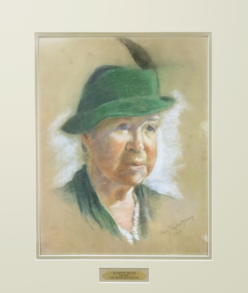 Picture of our Founder Jeanette Beach by Mary Taylor Young 1939