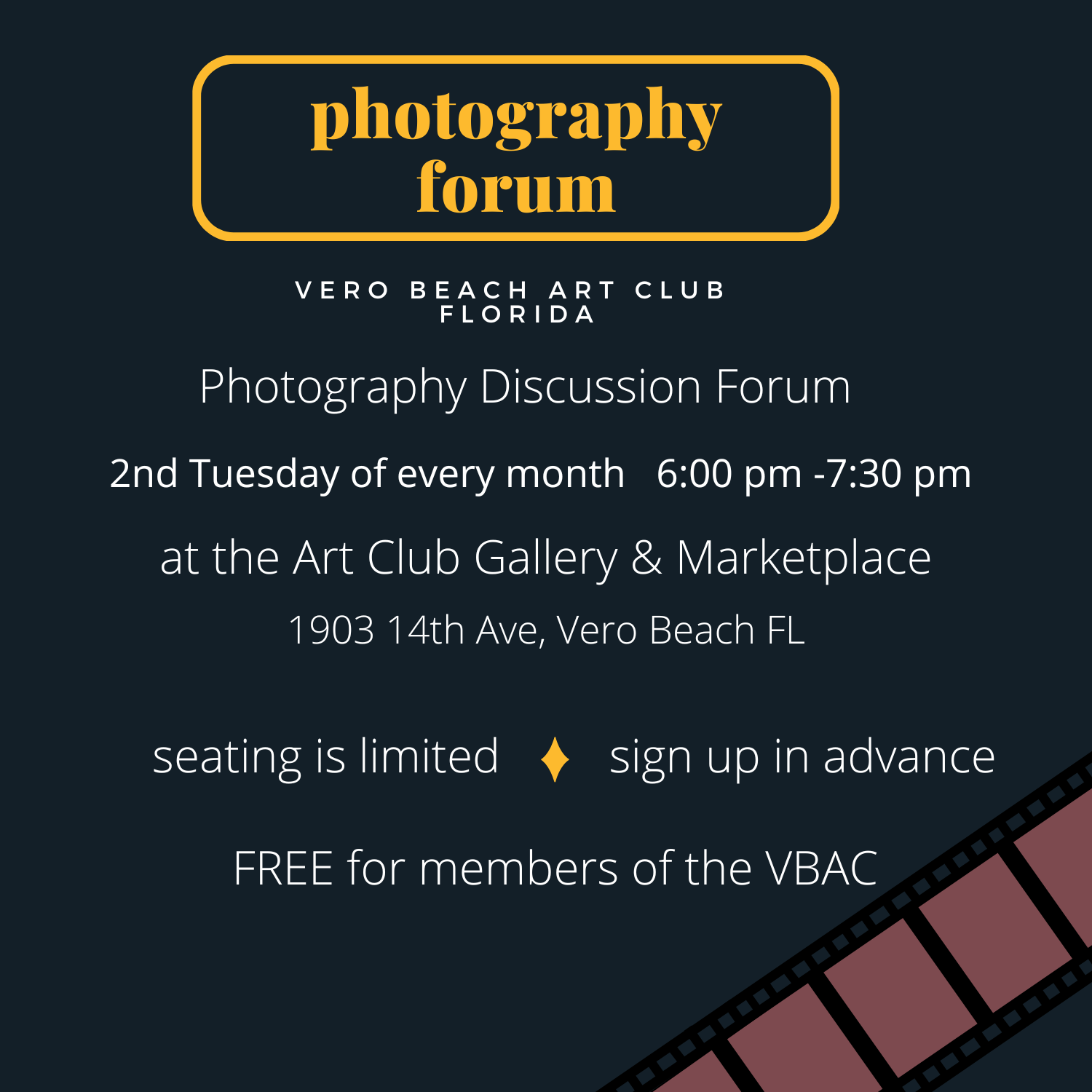 Photography Group Vero Beach Art Club — Vero Beach Art Club