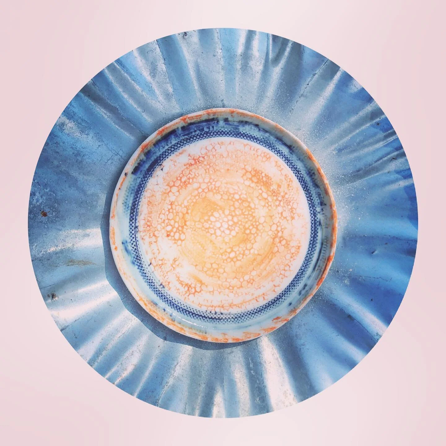 Playing with textures in the round. Plate on bin lid! With thanks to @bluematchbox for supplying the tools #independentpotter #ceramics #ceramicist #stoneware #tryingnewthings #texturedrollers #ceramicsworkshop #ceramicworkshop #contemporaryceramics