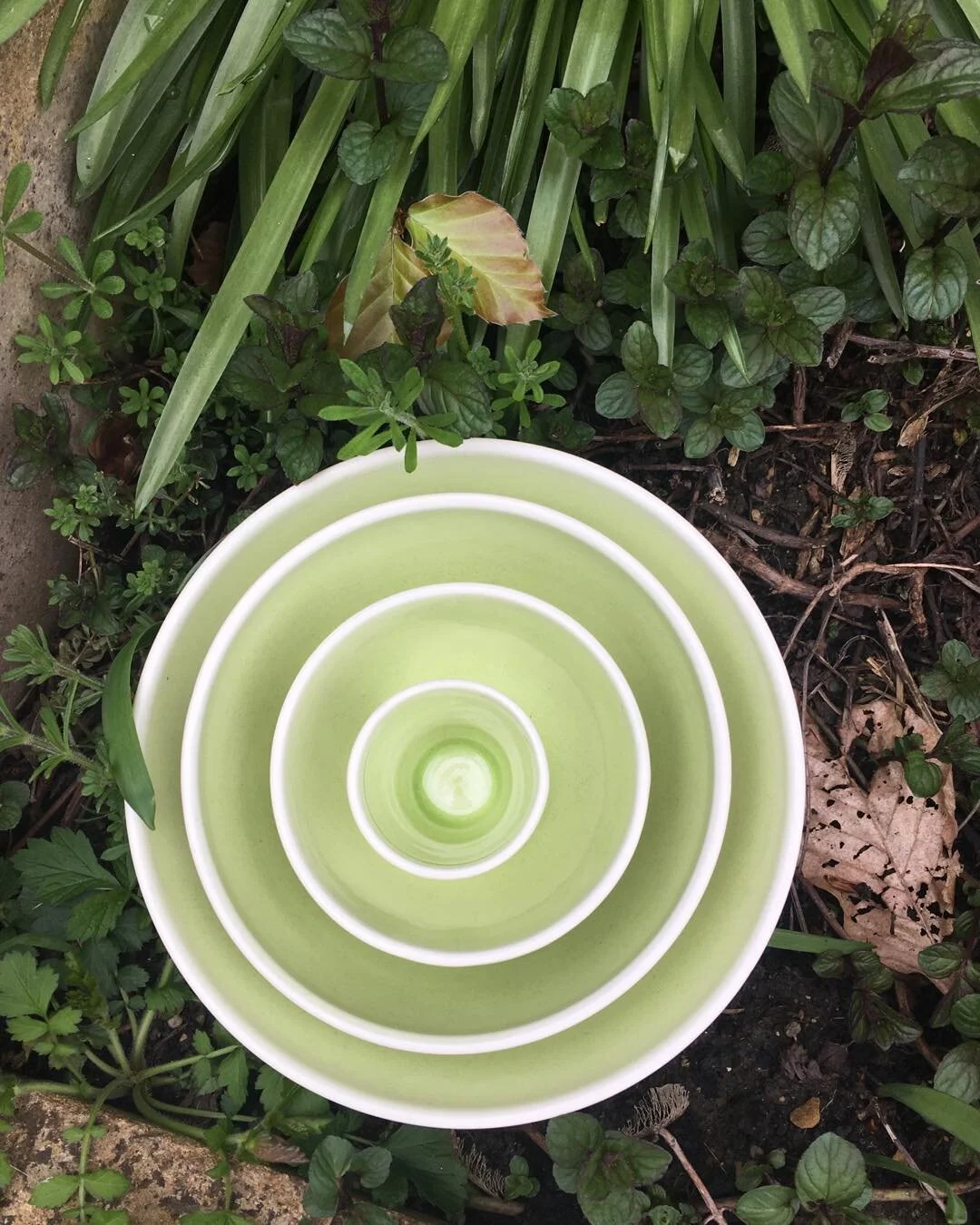 The colour of spring #ceramics #glazes #commissions #potterylovers #workshops #throwing #Thegreyheron