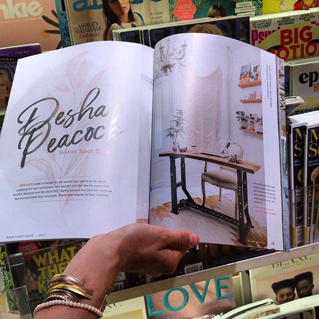 We&rsquo;ve been traveling a lot this summer and it&rsquo;s been super fun to see this beautiful spread of @wherewomencreate magazine (the Mindful Studios Summer Issue) in bookstores around the nation + in Canada!

I&rsquo;m always looking to connect