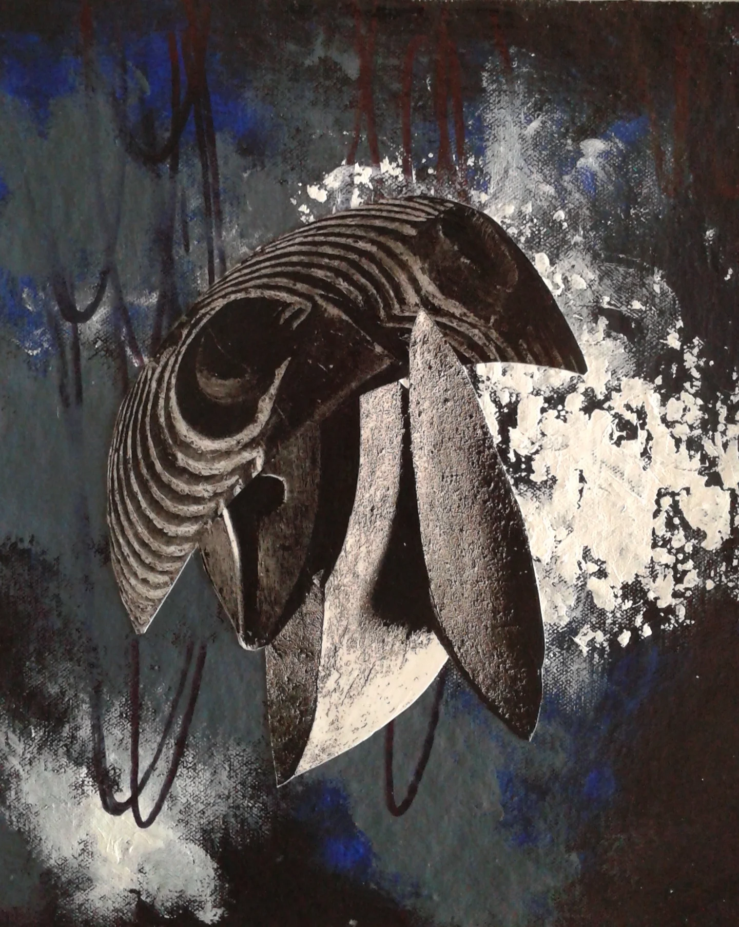 11" x 11" Mixed Media on Canvas