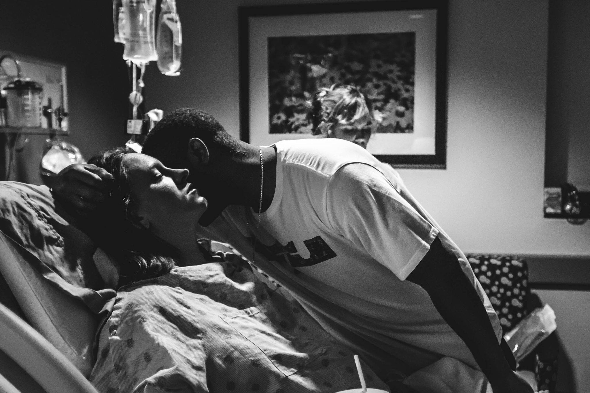 www.birthbyfincherphotography.com This dad was deployed the majority of this pregnancy. He arrived just days in advance, proposed, and now they were having their baby 