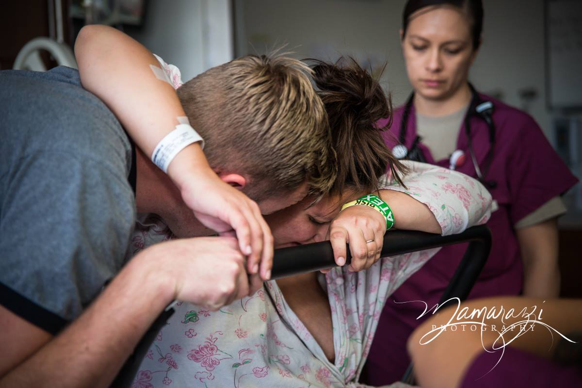 www.jhmamarazziphotography.com He was super supportive & it was a beautiful birth. Amazing couple to watch.