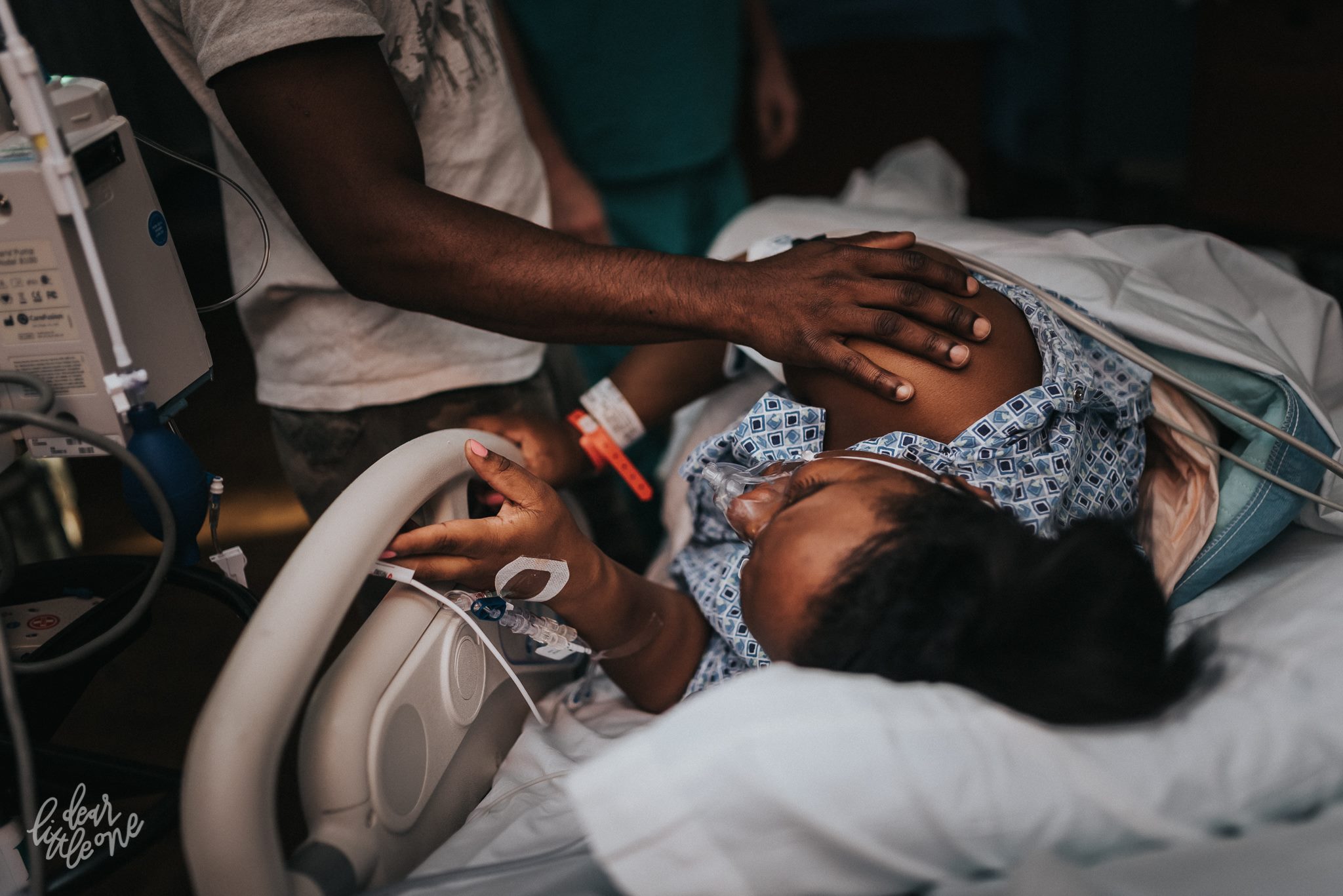 Tampa Birth Photographer - Dear Little One Showing support when a c-section became imminent..