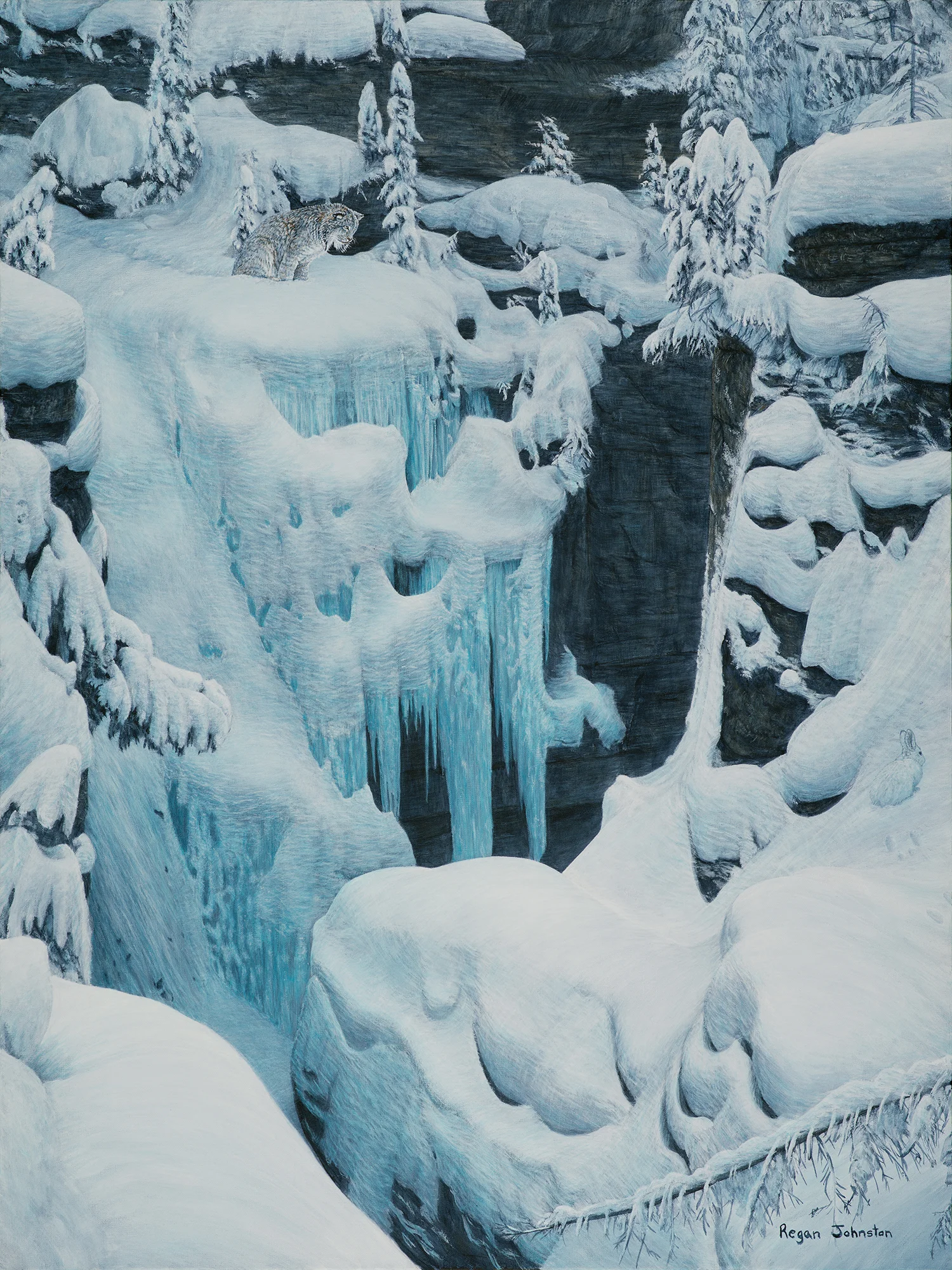 Frozen Cathedral, Acrylic on Canvas, 48" x 36"