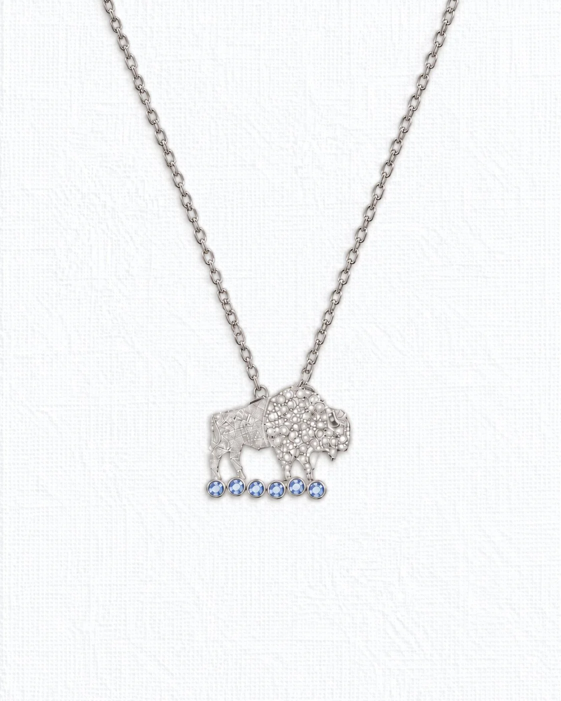 Sterling Silver Matte Finish Buffalo Pendant.jpg