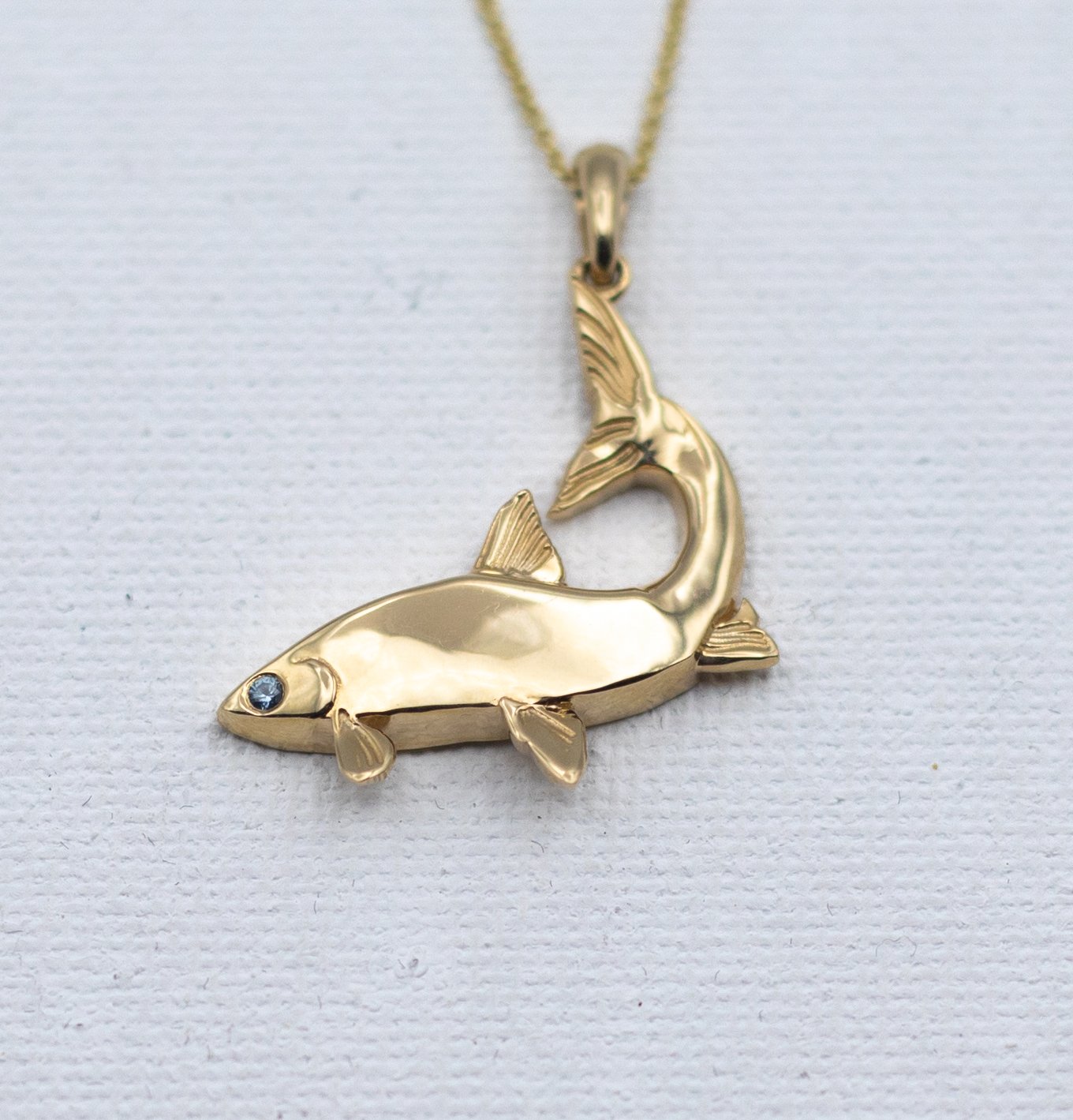 14kt Yellow Gold "Whitefish" Necklace