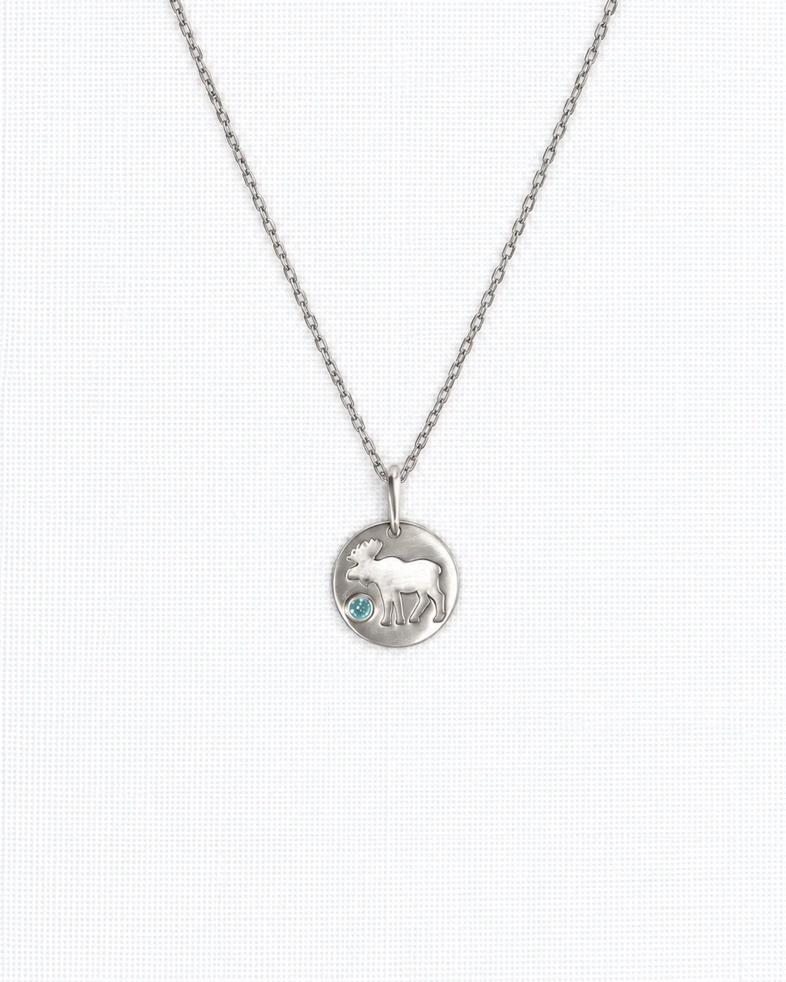 Sapphire Moose Silhouette Medallion Pendent.jpg