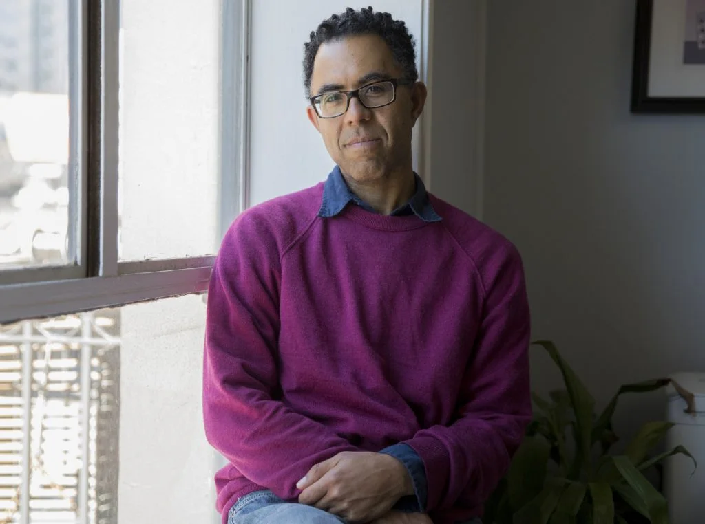 Former American Conservatory Theater faculty member Stephen Buescher at his lawyer’s office in Oakland. Photo: Jessica Christian, The Chronicle.