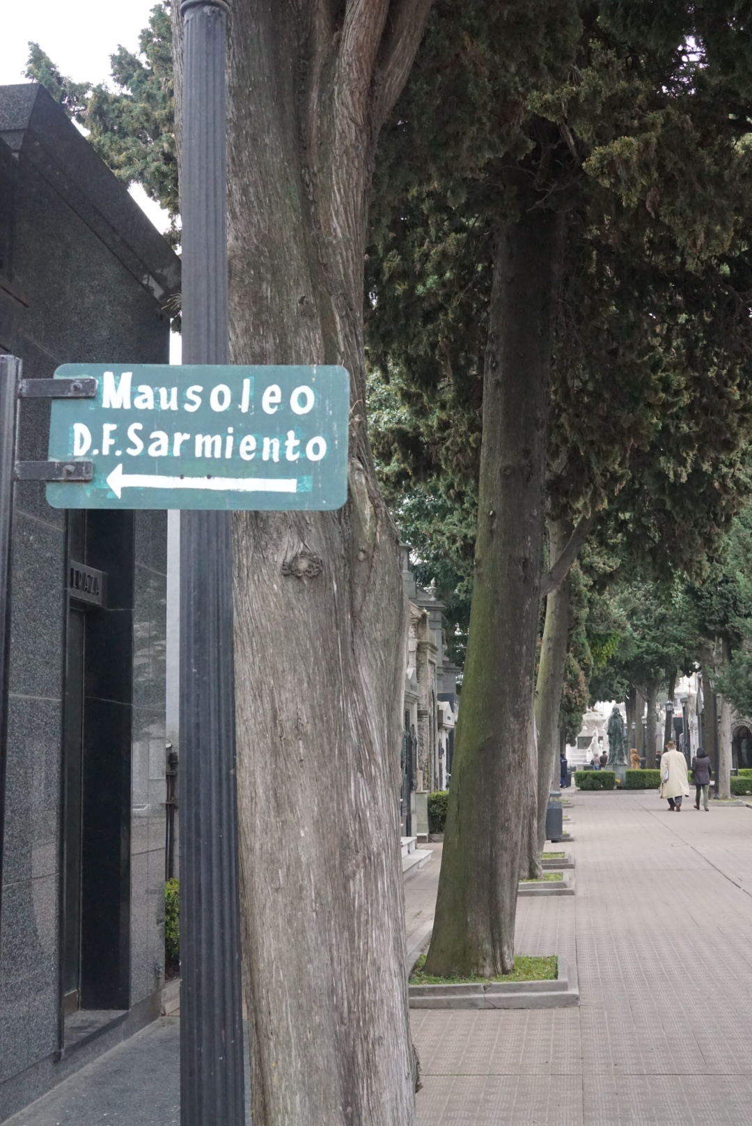 At Recoleta Cemetery.