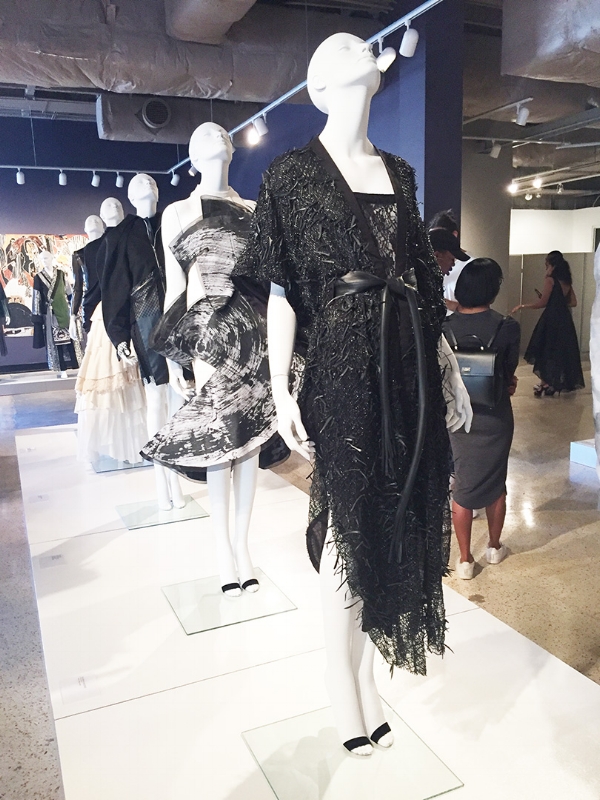 Kaftan and body suit on display at the Gutstein Gallery, Savannah, GA May 2017 Photo by Ann Van Epps