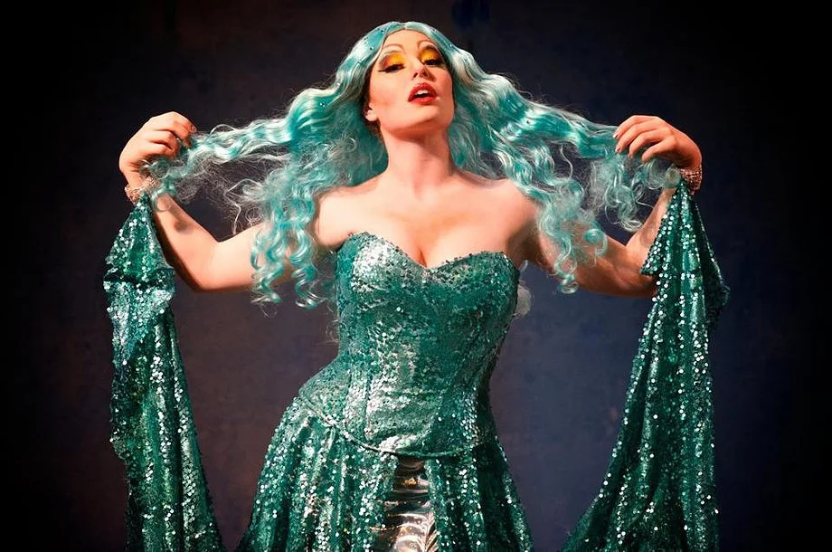 Sara Ramirez as 'Lady of the Lake' in Spamalot. 