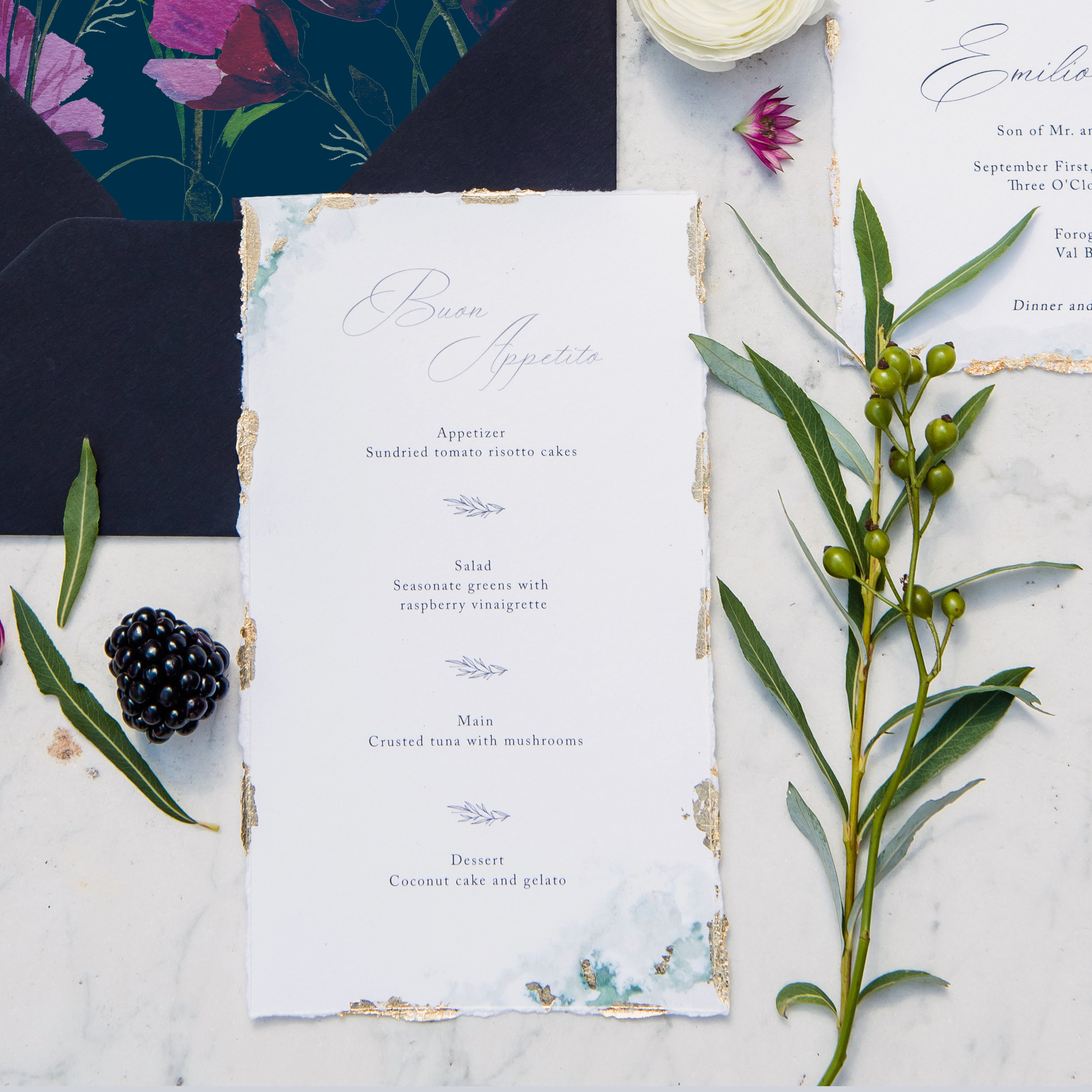 Gold Leaf Menu 