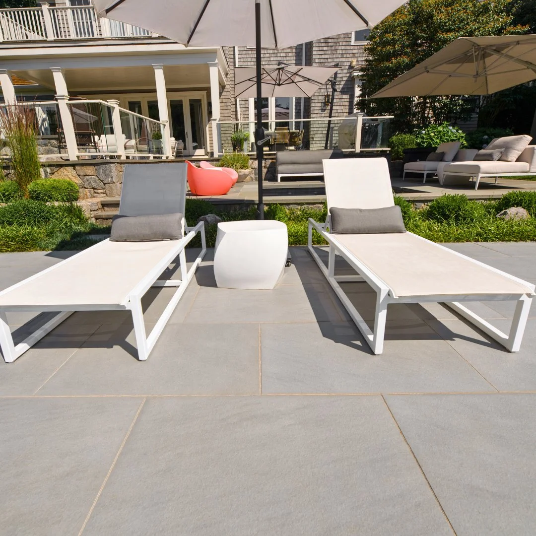 Cozy up this fall on a Bluestone patio made for relaxing afternoons. With lounge chairs ready and crisp autumn air all around, it&rsquo;s the perfect spot to enjoy the season.