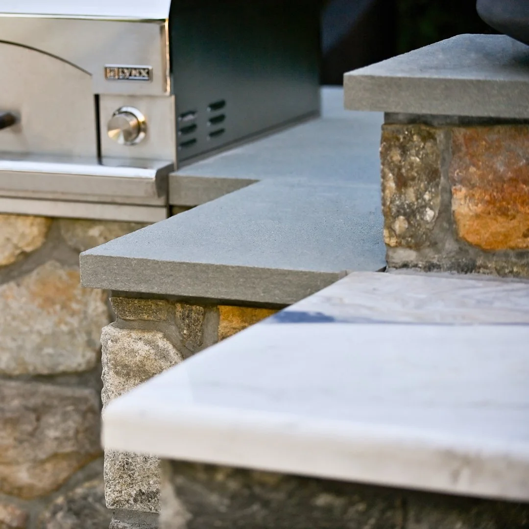 Crafted for beauty, built for life. Every detail of this Helena Marble countertop brings durability and elegance to your outdoor kitchen.