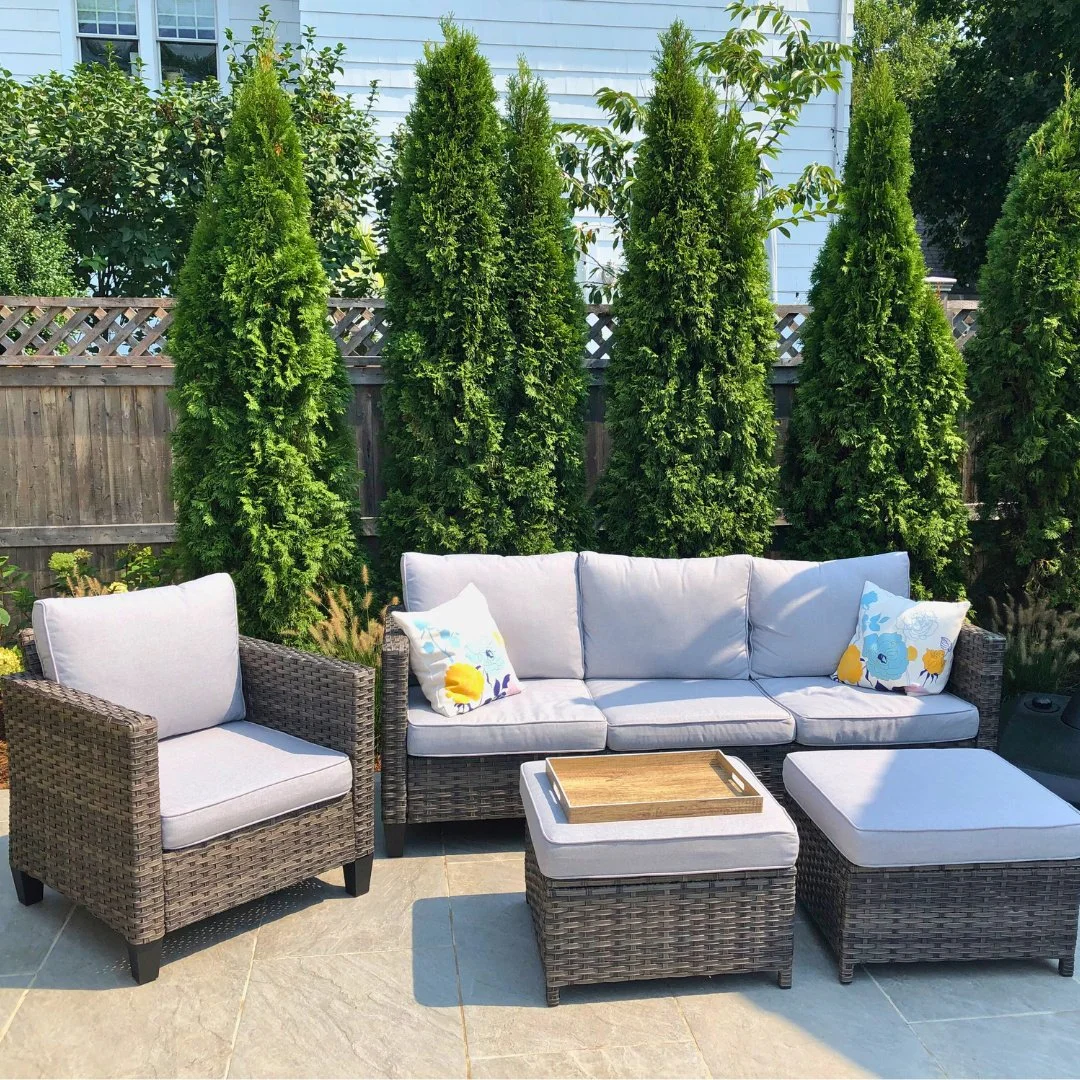 This Natural Ivory porcelain patio, framed by tree views, is the perfect place to sit back, enjoy the outdoors, and celebrate Earth Day by appreciating the beauty of your own outdoor space.