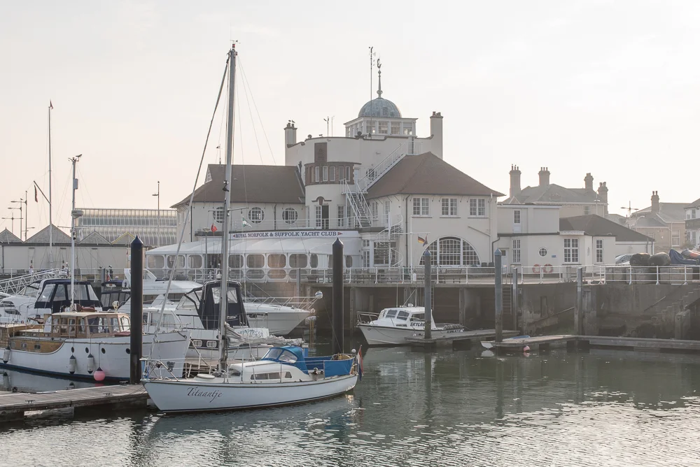At the harbor of Lowestoft.