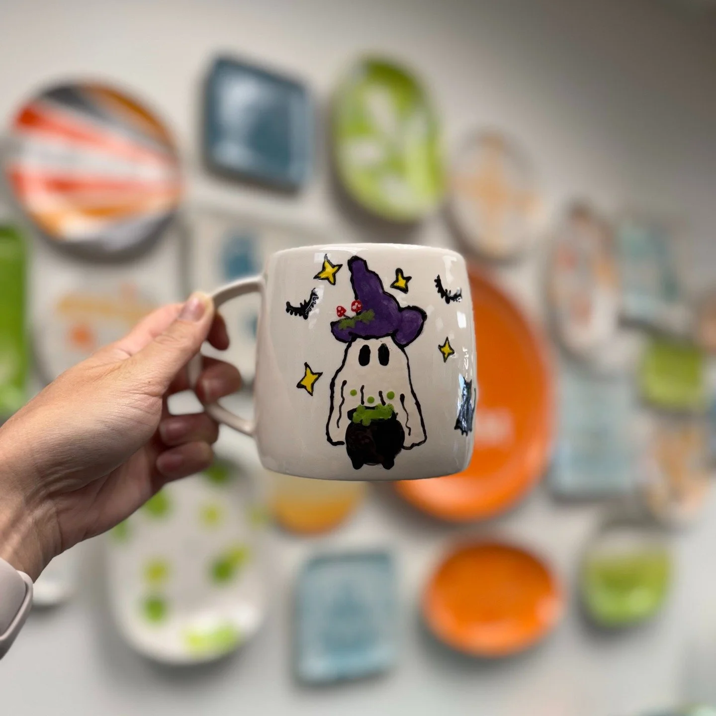 ✨🧙&zwj;♀🍬 Sending ghostly giggles and witchy wishes your way! We hope your Halloween is full of treats and creative vibes!
.
.
.
#halloween2025 #trickortreat #spooktacular #potterylovers #paintyourownpottery #spookyceramics #grandrapids #create #cu