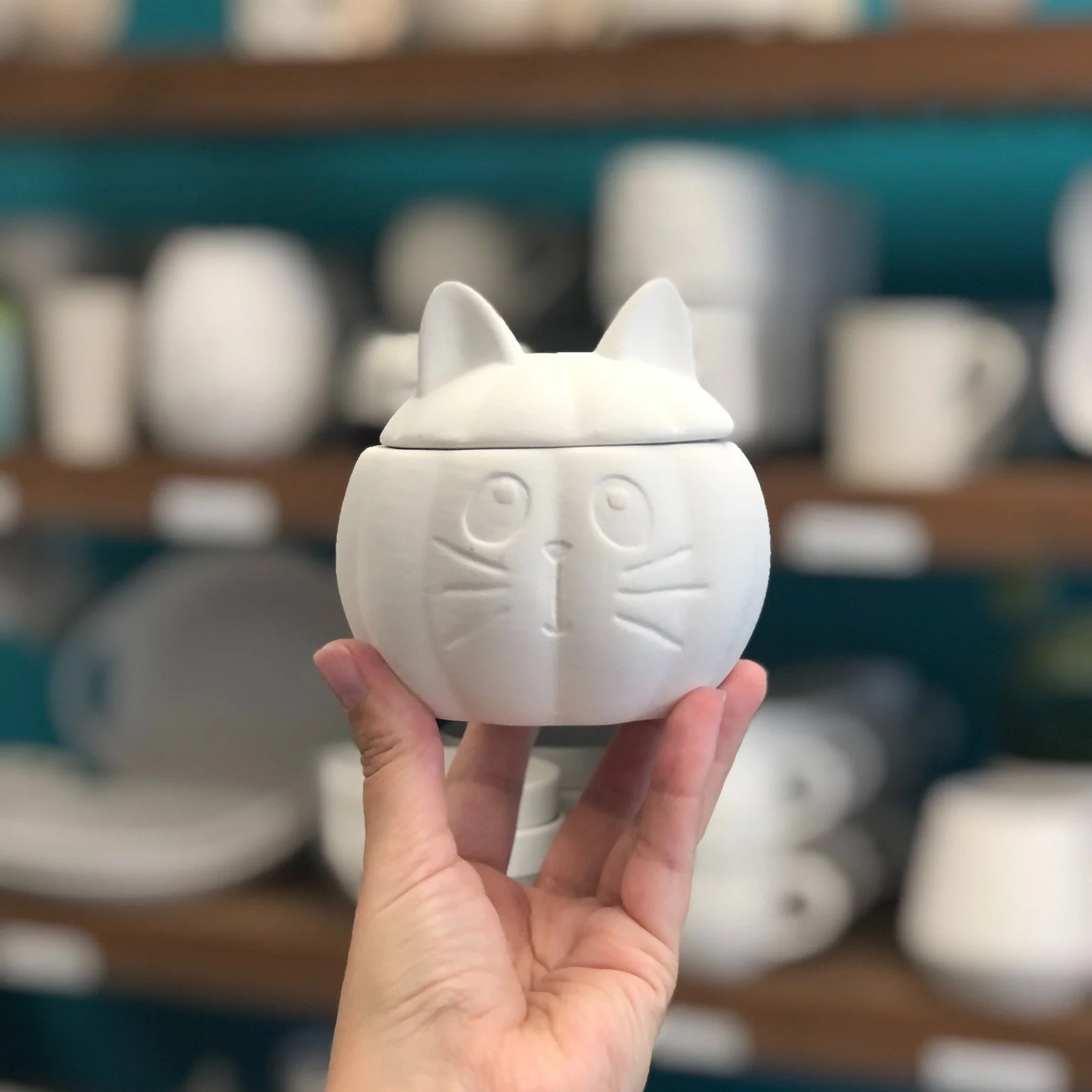 🌻🐈&zwj;⬛ Fall is creeping in&hellip; and so are our new seasonal pieces. Come paint something cozy or cute!

👉 Open Wed-Fri 10-8 + Sat-Sun 10-5 for pottery painting
.
.
.
#themudroomgr #grandrapidsmi #potterypainting #fallvibes #downtowngr #painty