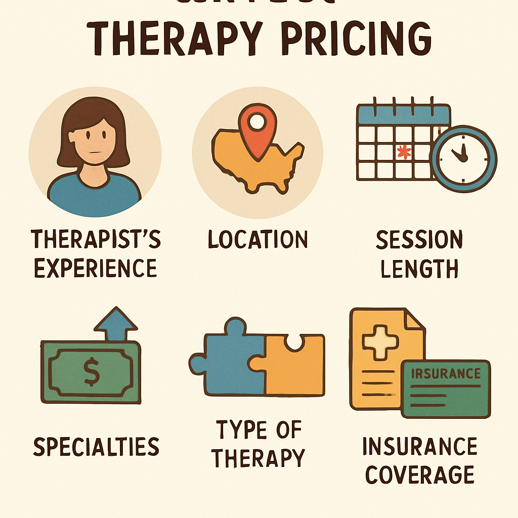 Different factors that affect therapy pricing, visualized