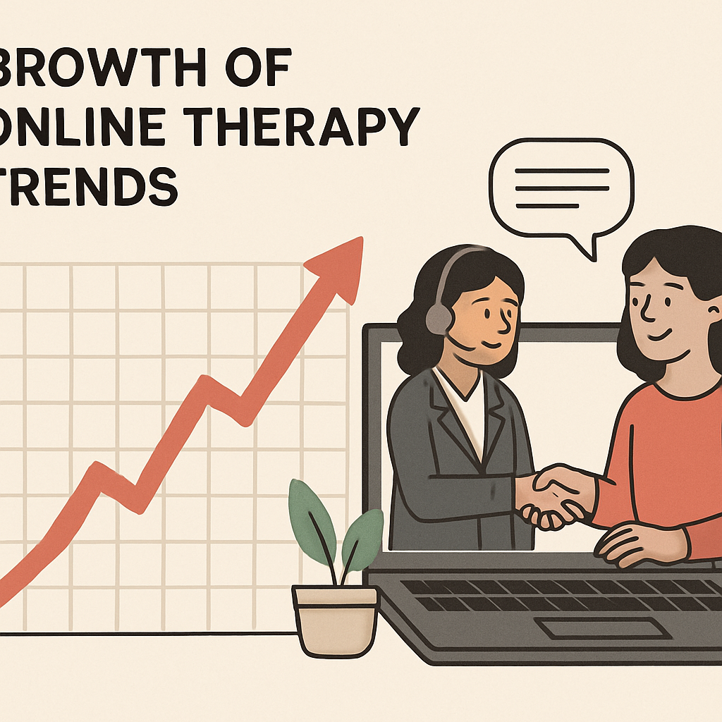 Growth of online therapy trends