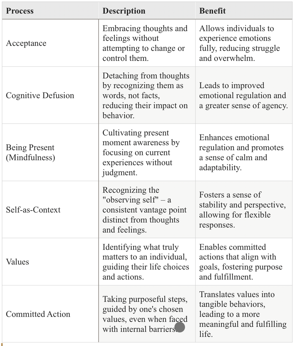 Act Model Reverse ACT — Contemporary Behavioral Therapy