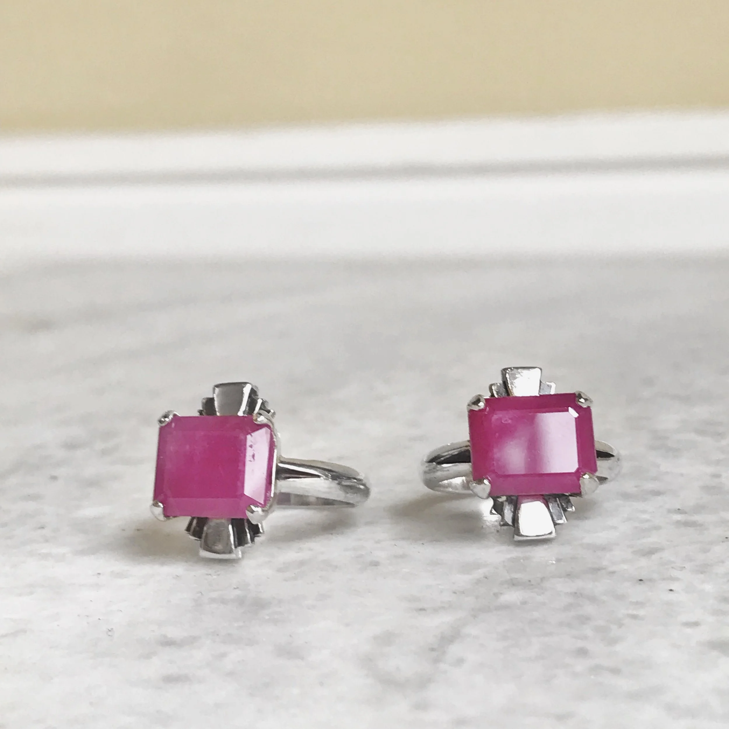  Art Deco Ruby Rings. November 2017 