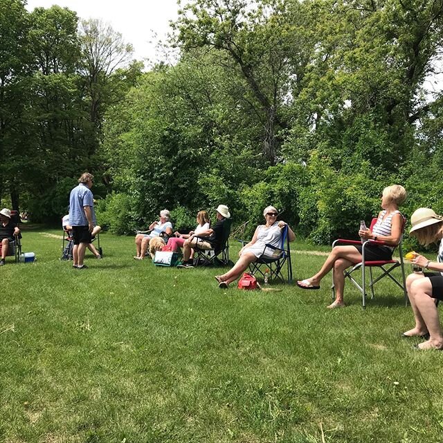 It was so nice to see Sterling people again. Last Sunday we did our first in person event. 2 locations. Social distanced. Bring your own food. Never done a picnic like this before, but it was wonderful.