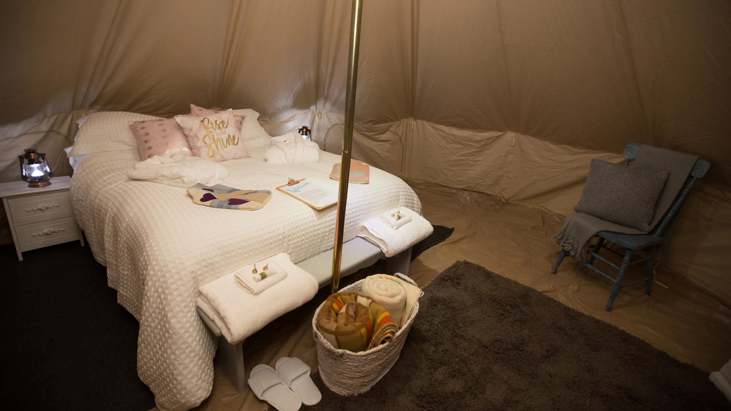 glamping bed