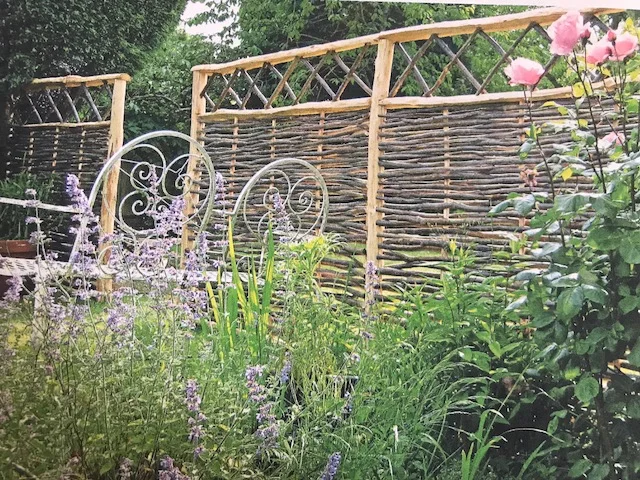 Wattled willow makes an attractive fence