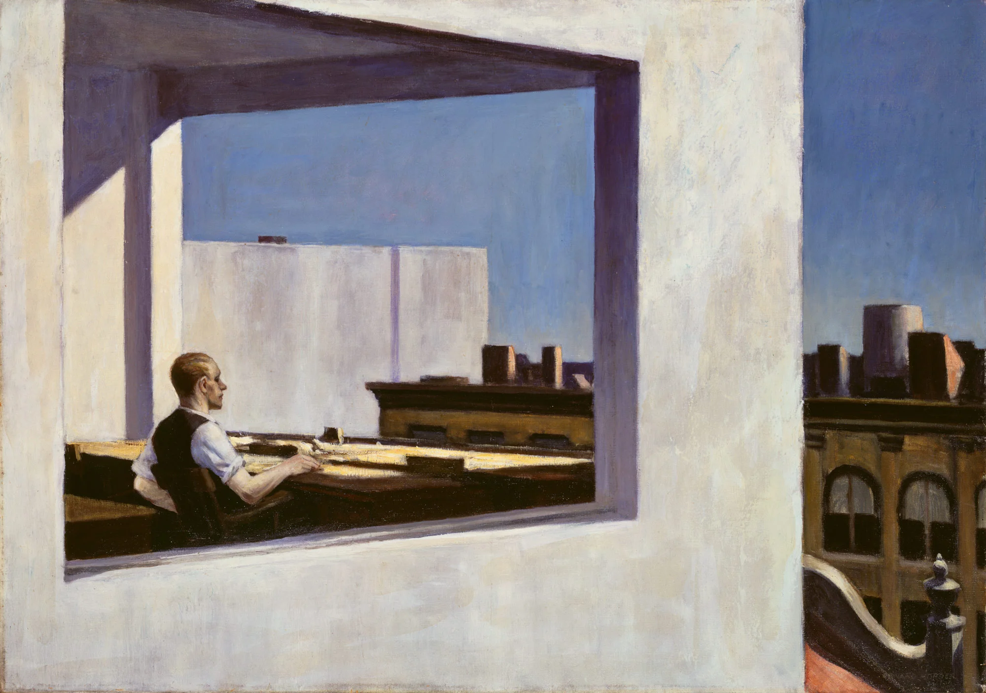 Office in a Small City by Edward Hopper, 1953