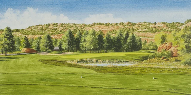 #17, Arrowhead Golf Club, Denver, CO Original is available in the Pro Shop. Contact the Pro Shop or the artist.