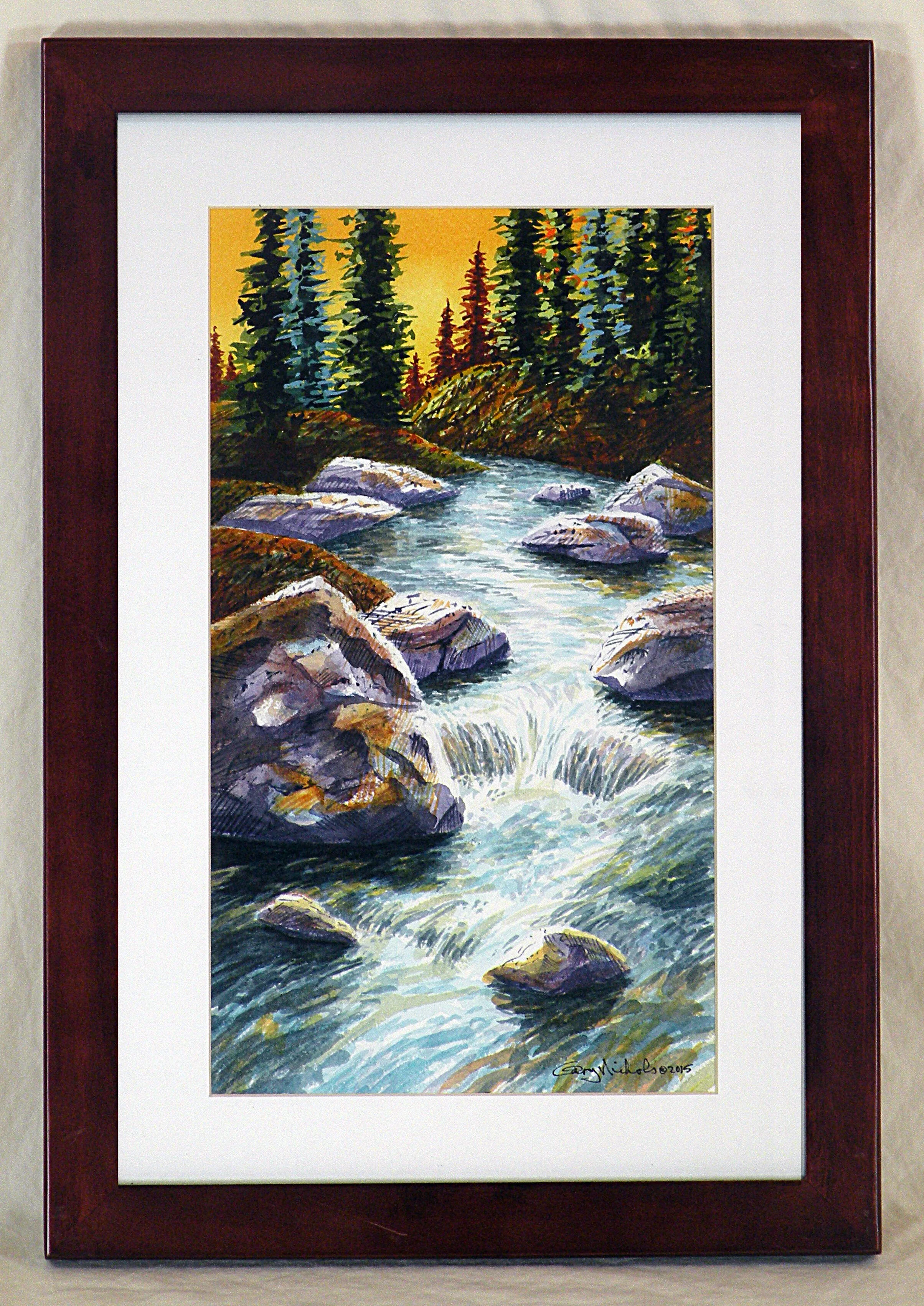 Gore Creek 2 - 13" x 19", framed, $250