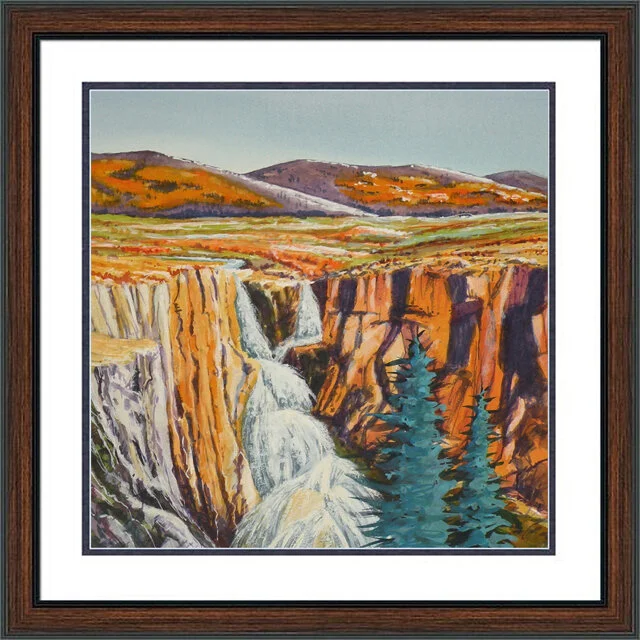 North Clear Creek Falls - 18" x 18", framed, $350