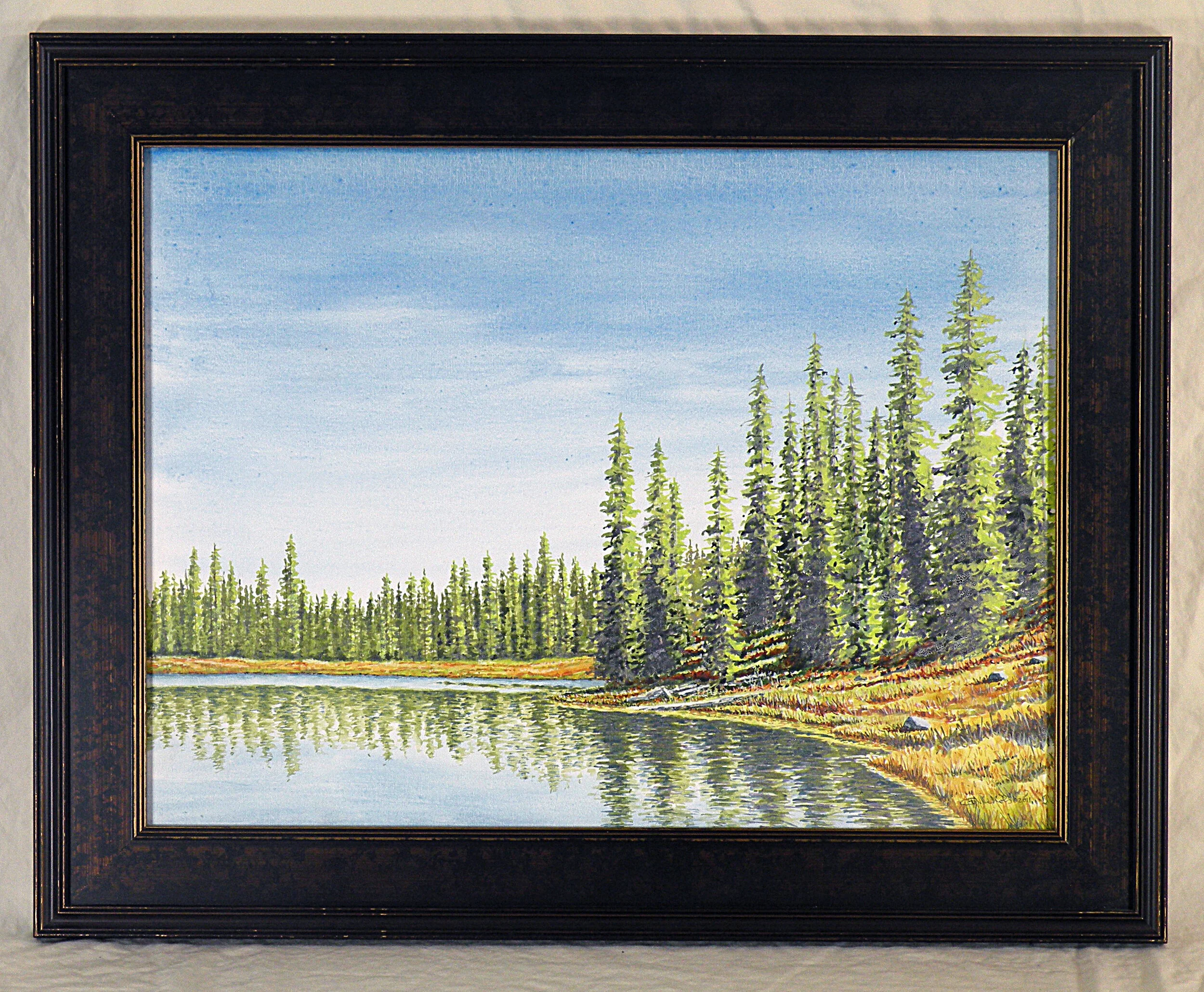 Summit Lake - 29” x 23”, $450