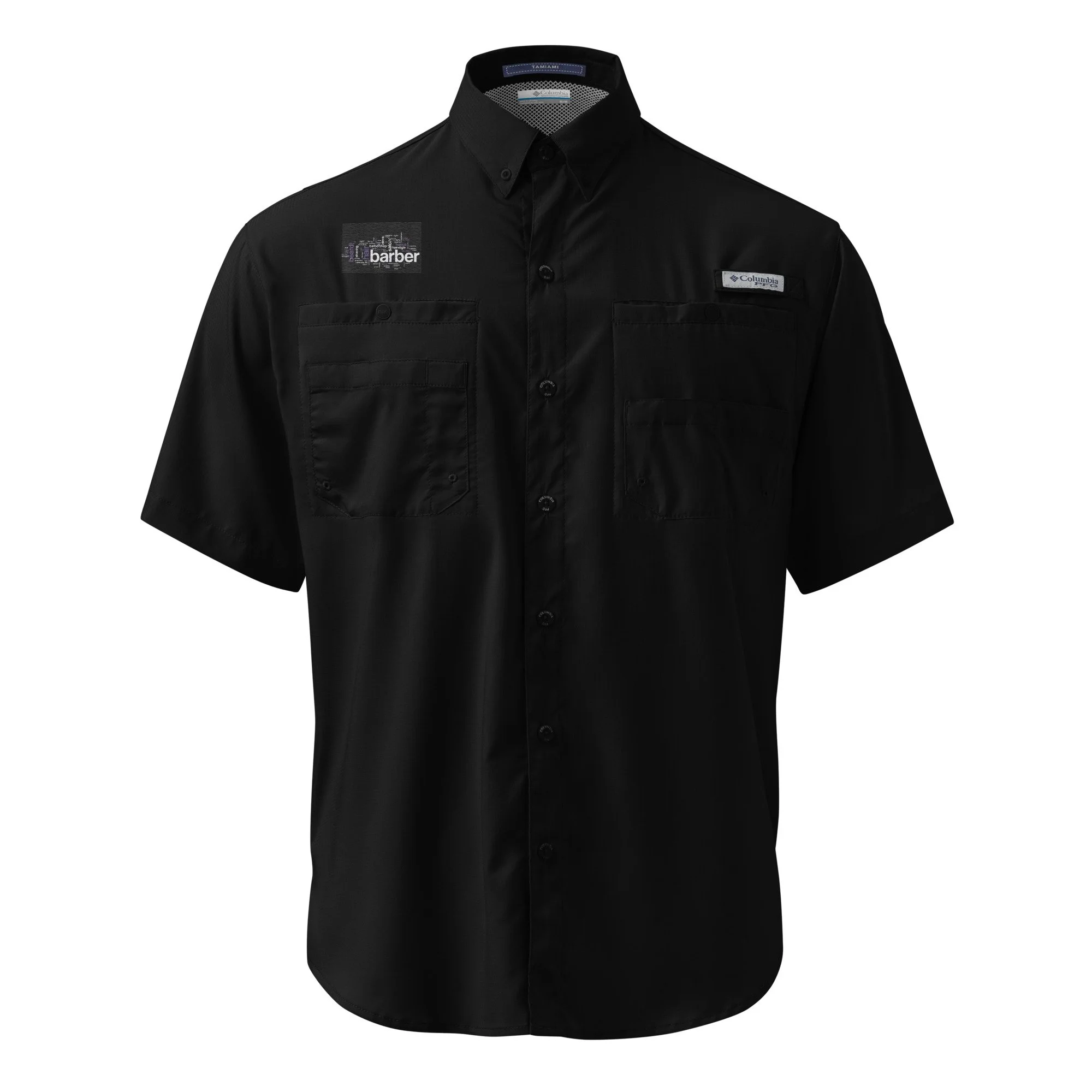 mens-columbia-short-sleeve-button-shirt-black-front-6965f91c853fa.jpg