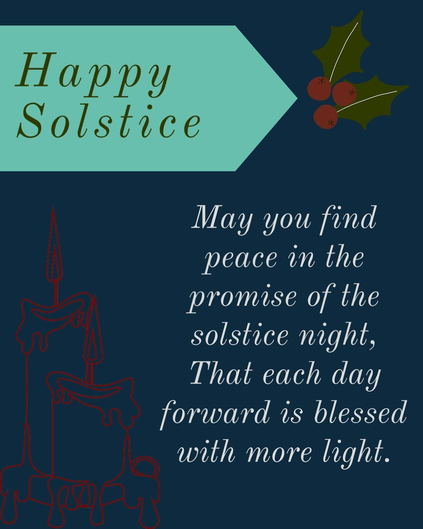 Winter Solstice is something that has been celebrated across cultures and practices for thousands of years. The darkest night is a time to take pause and acknowledge things that have died and the quiet around us. Then to light a fire (or a candle) to