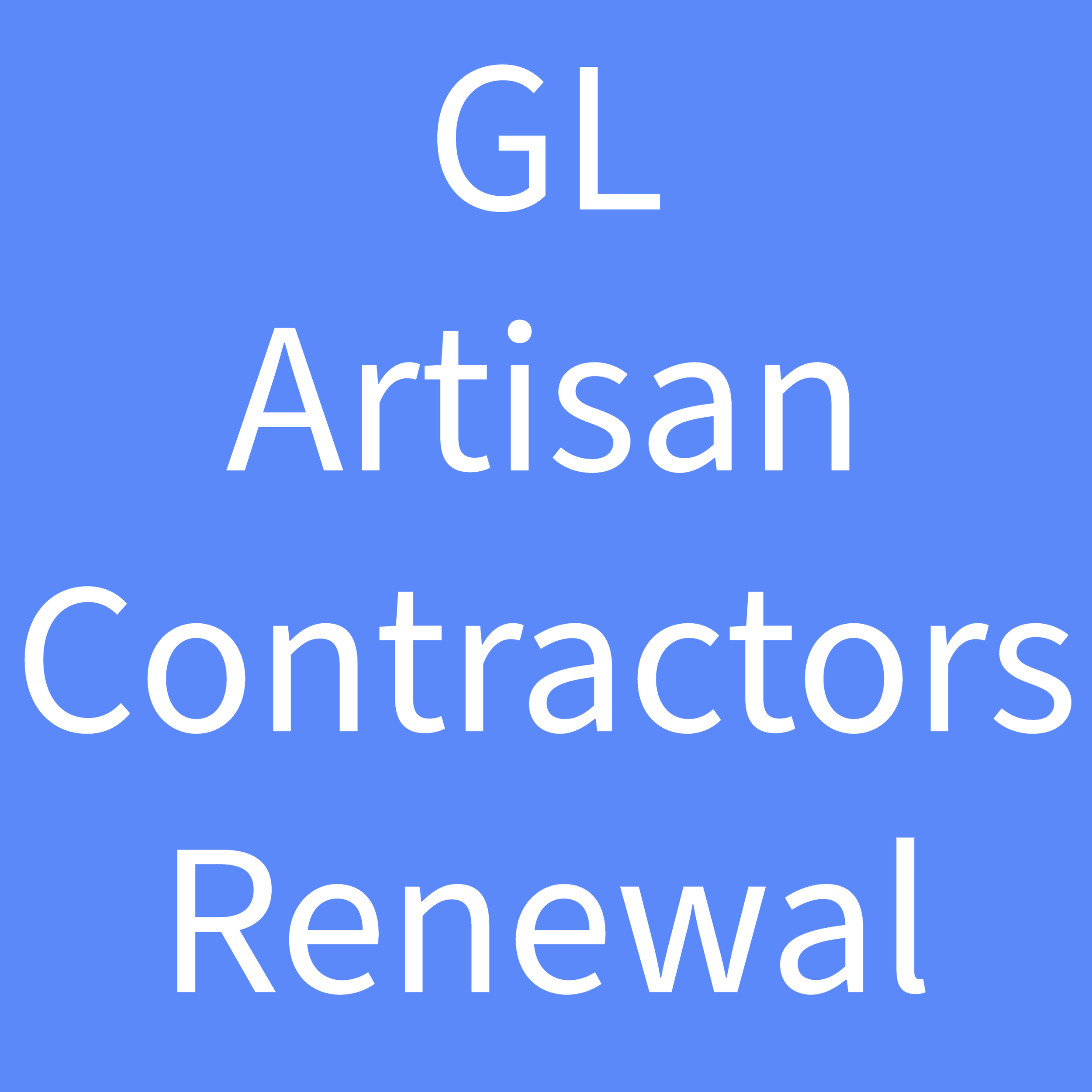 GL Artisan Contractors Renewal