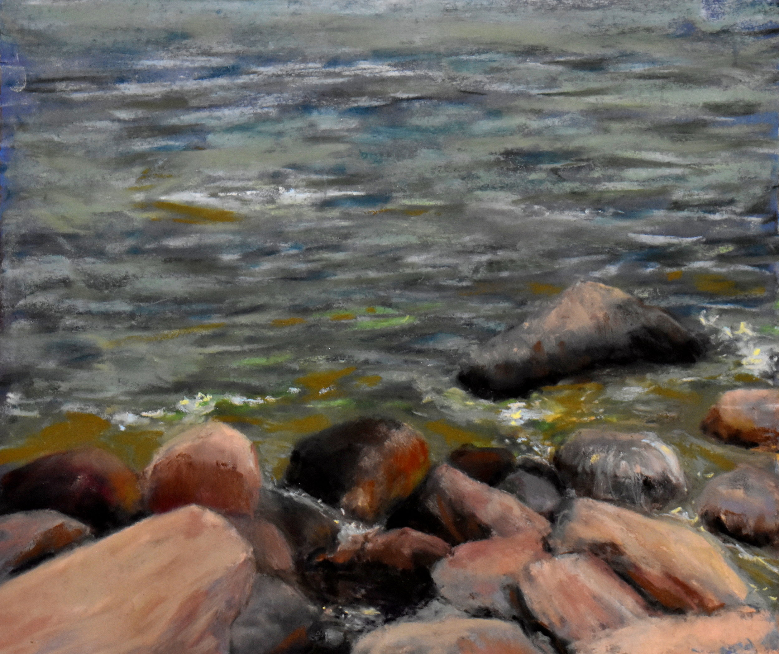 Incoming Tide, Aver Point -14" x 12"