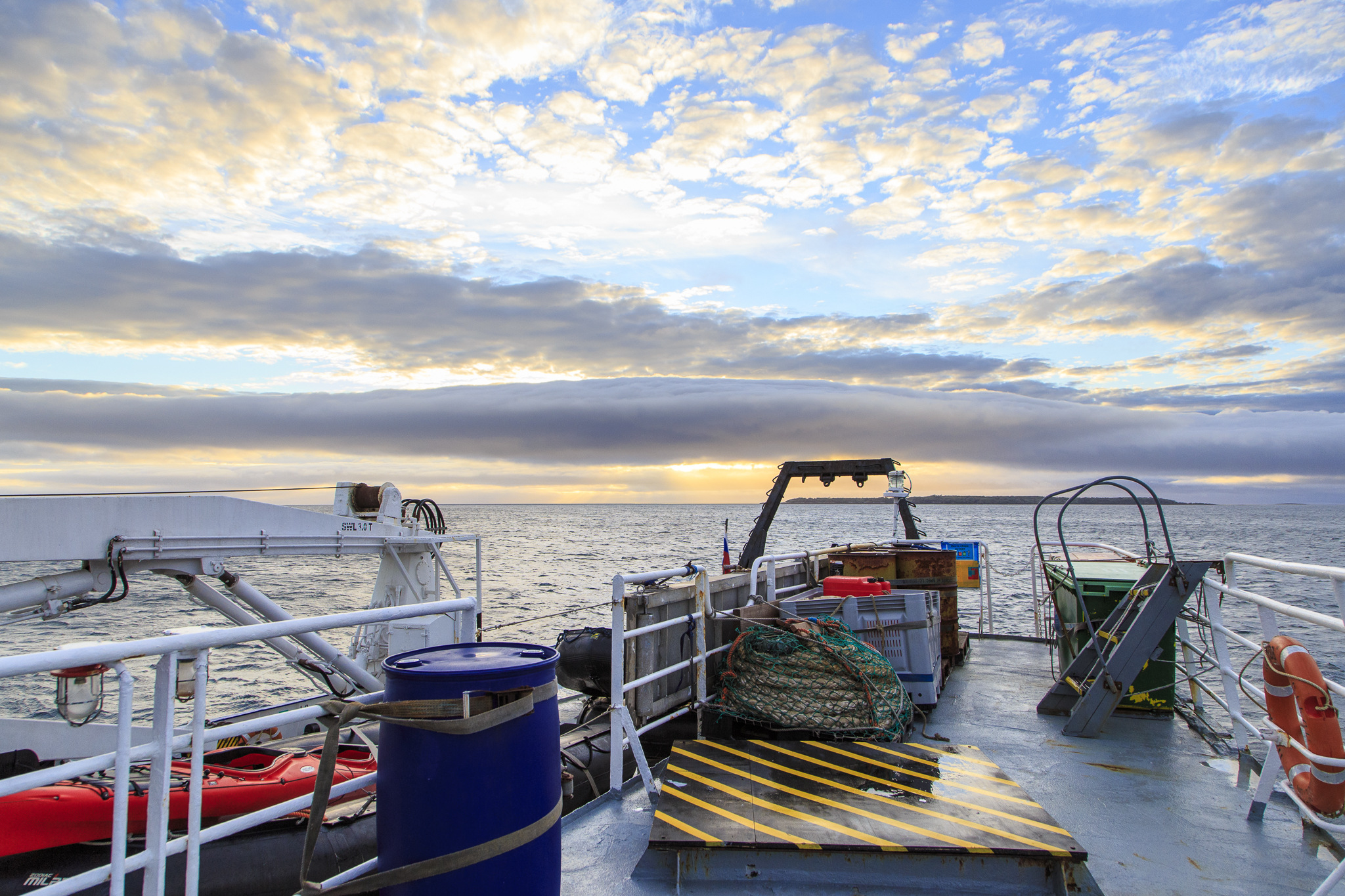 Sunrise from Enderby Island