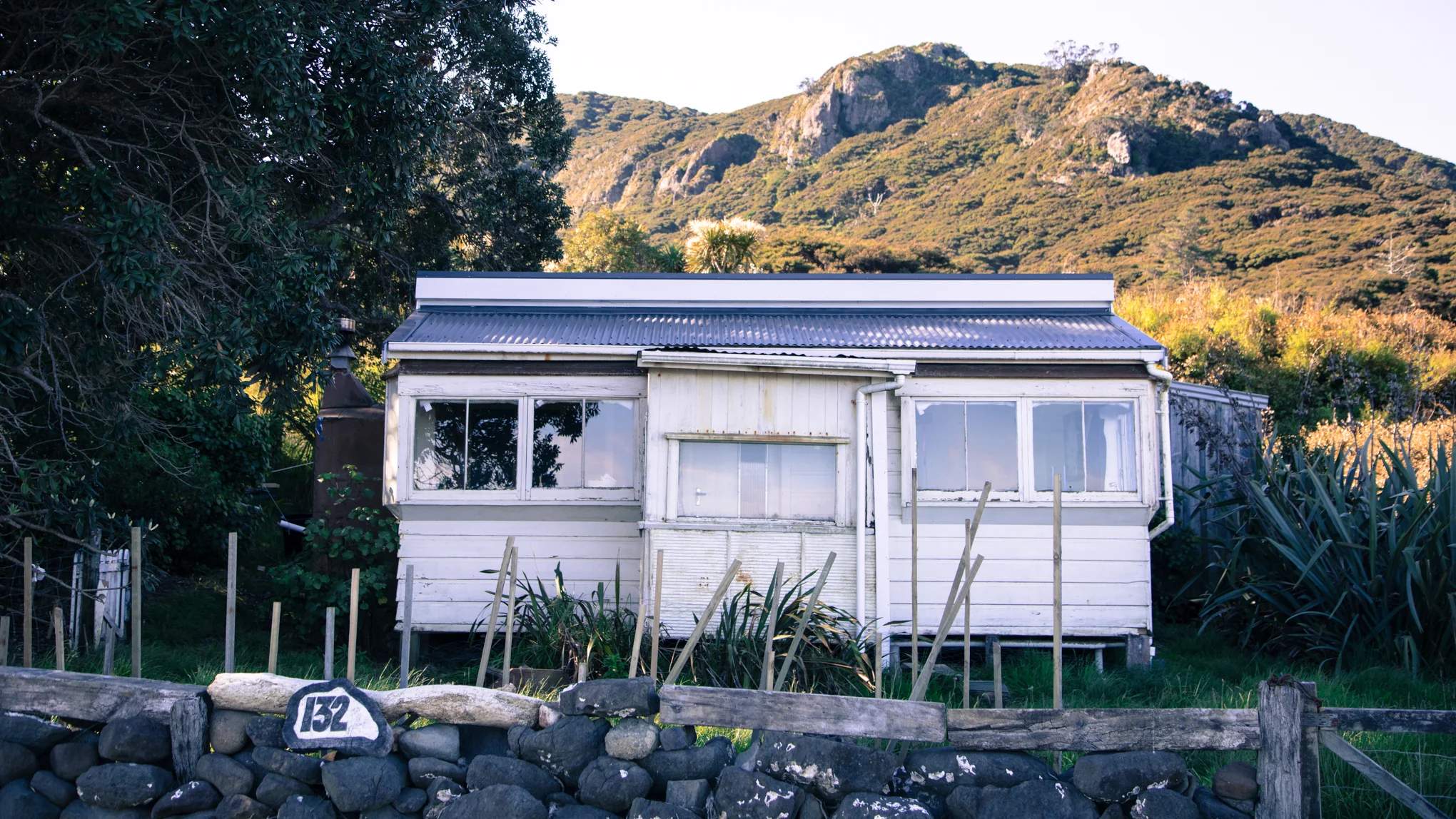 Old bach near Puriri Bay